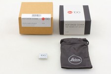 Unused Leica Hot Shoe Cover 100 YEARS OF LEICA for M w/Box Chrome From JAPAN