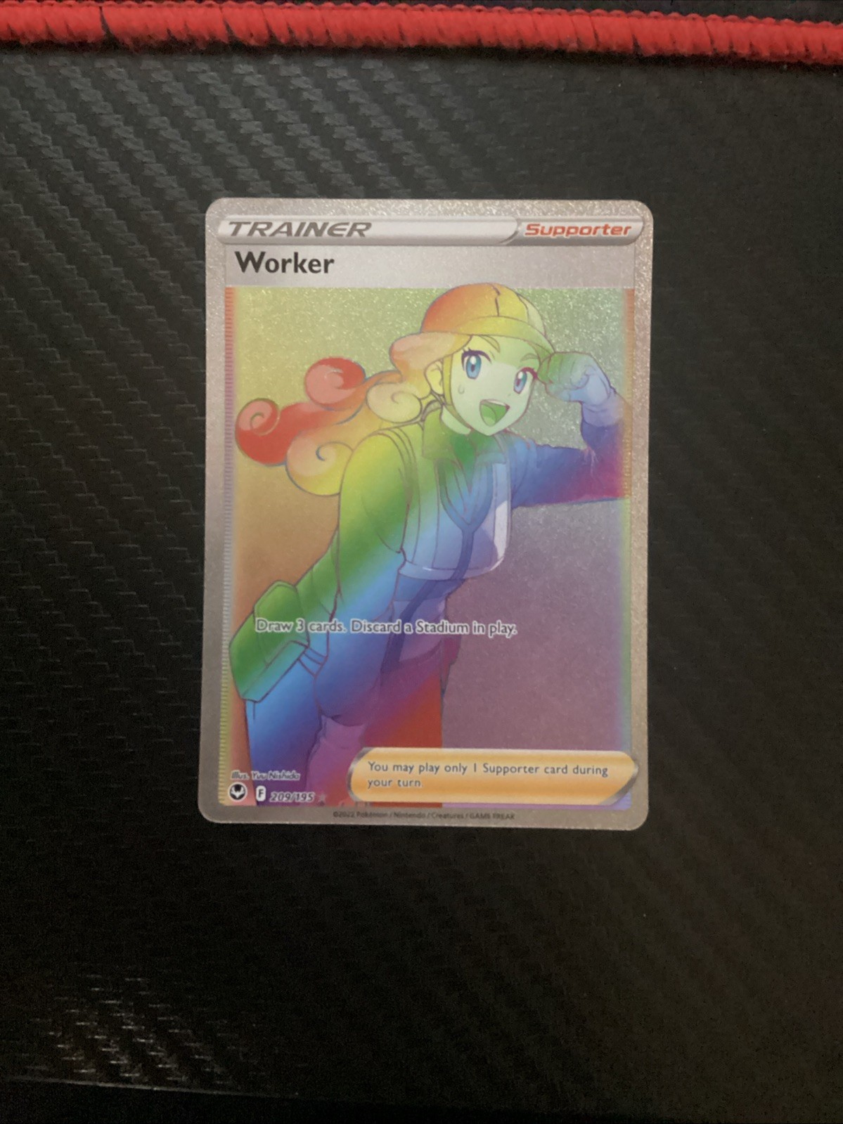 Worker 209/195 Silver Tempest Rare Rainbow NM