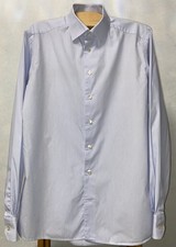 ETON of Sweden Slim Fit Shirt 100 Cotton Luxury Blue Striped 43/17