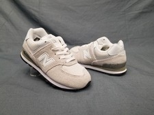 New Balance Boys 574 Sneakers GC574EVW Lace Up Gray White Size 7 NEW WITH BOX 