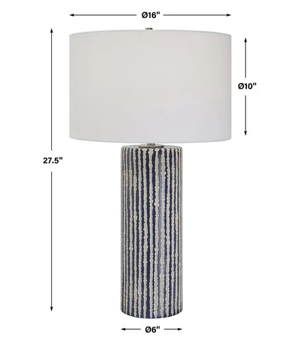Uttermost 30067 Havana Blue Table Lamp - Picture 6 of 6