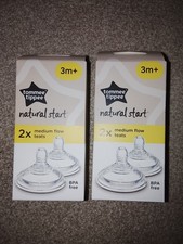 Tommee Tippee Natural Start Medium Flow Teats 2-Pack (2 Packs)