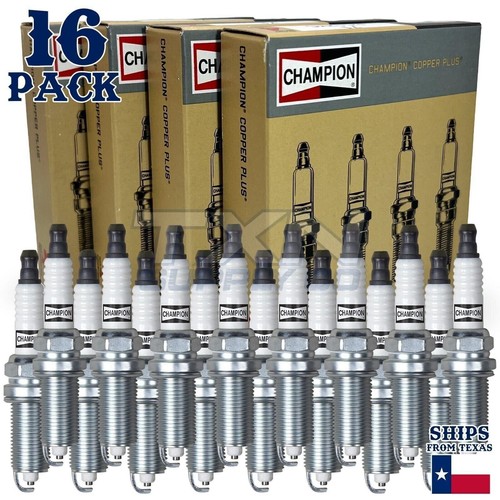 16 Pack Champion Copper Plus Spark Plugs for 2014-2020 Ram 4500 6.4L V8 - Picture 1 of 5