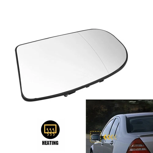 Front Left Heated Glass Mirror Clear for E-class Mercedes-Benz W211 W203 C-class