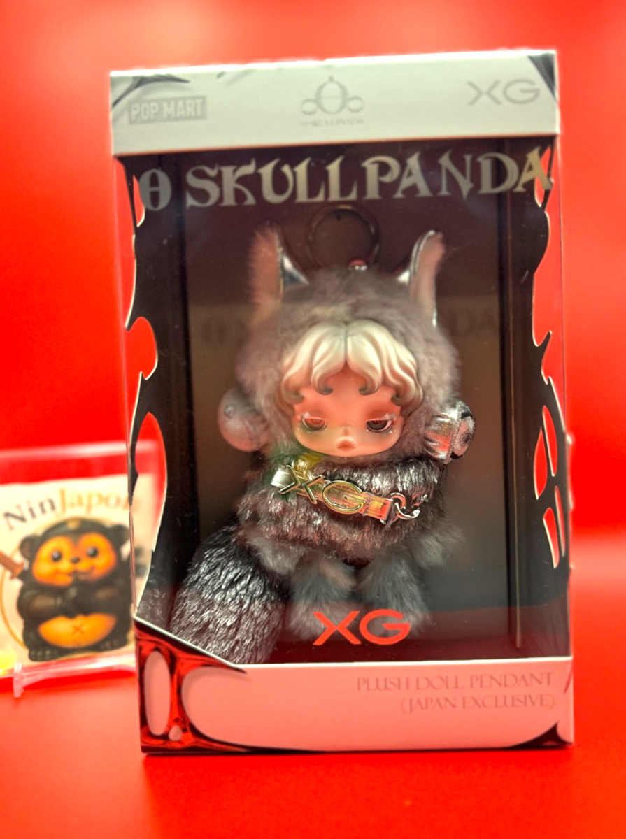 SKULLPANDA XG Plush Doll Pendant Japan Exclusive SKULLPANDA POP UP