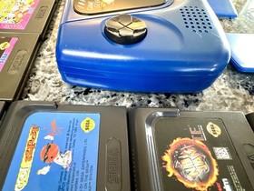 Sega Game Gear - Works, Recapped, 14 Games, Clean Shell, Power Supply + more