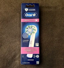 Oral-B Cross Action X Replacement Brush Heads 3 Pack -See Description 