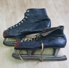 Vintage CCM Leather Ice Skates