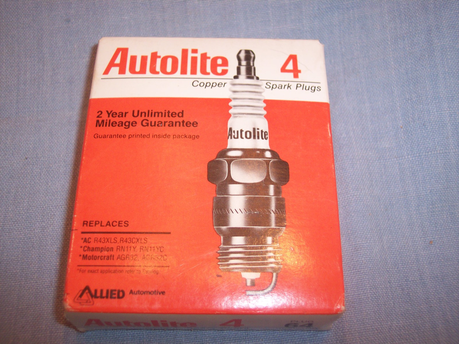 Spark Plugs Autolite Copper Set 4 Plugs NIB 64 Resistor AC Motorcraft Champion