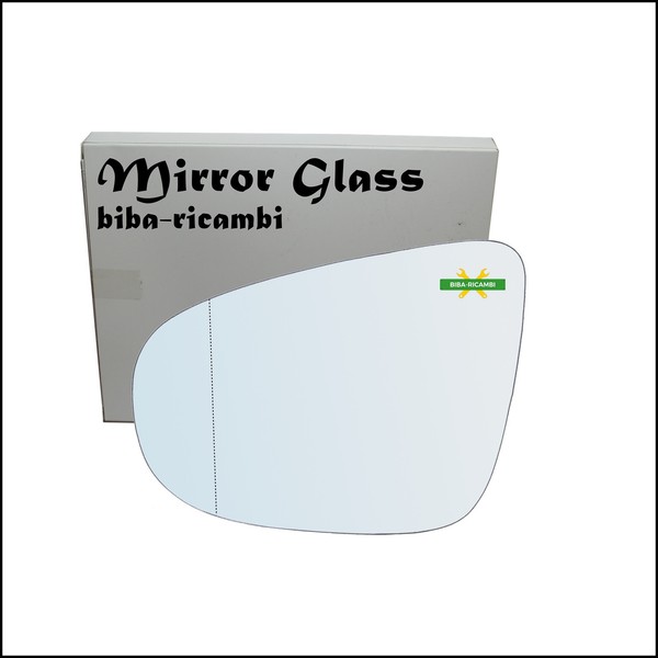 Glas RüCkspiegel Verchromt AsphäRisch Seite Sx-Guidatore FüR Original Volkswagen-image