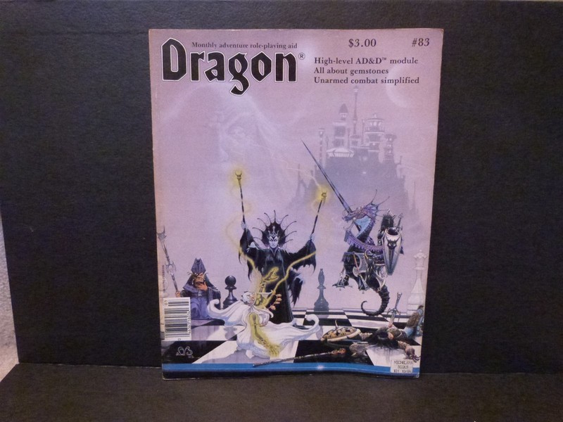 Vintage Dragon Magazine #83 March 1984 Dancing Hut adventure module TSR AD&D