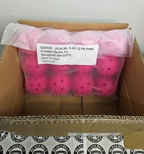 Franklin X-40 Outdoor Pickleballs 12-Pack Pink New in Sealed Bag