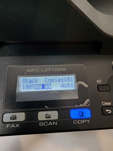 Brother MFC-L2710DW Laser Printer Scanner Copy Machine - Afbeelding 5 van 9