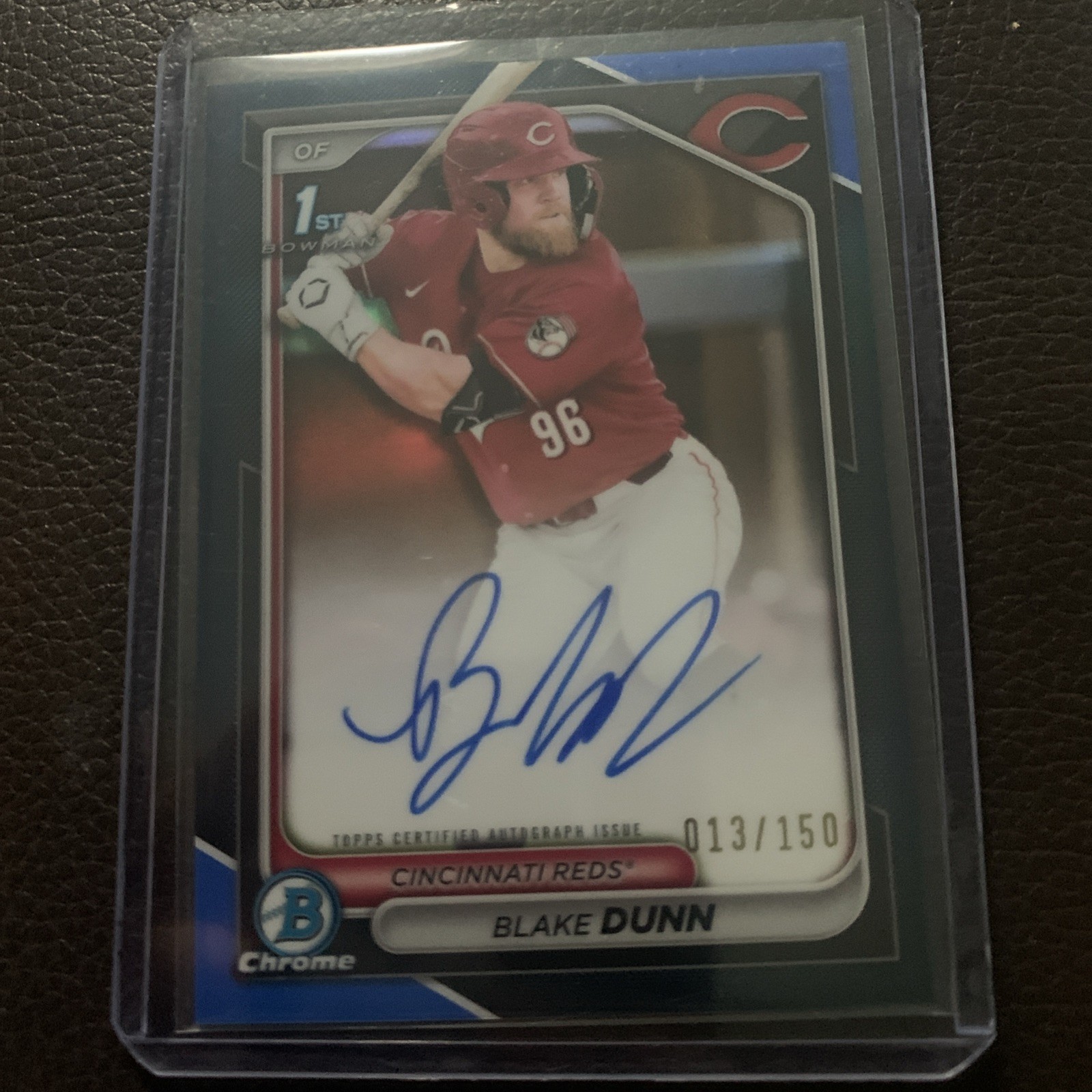 2024 Bowman Chrome - 1st Auto Blake Dunn #CPA-BD Blue RayWave Refractor /150