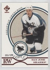 2003-04 Pacific Private Stock Reserve Red 151/199 Jonathan Cheechoo #88 1o3