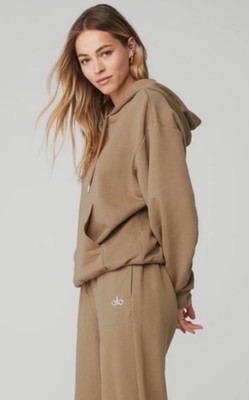 alo Accolade Hoodie Gravel S | eBay