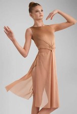 Dance Costume XL Child Bronze Weissman 17910 Lyrical Contemporary Ballet Dress