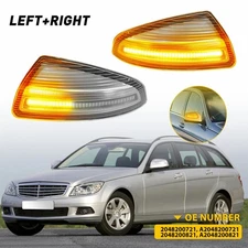 Pair Side Mirror Lamp Turn Signal Light For Mercedes Benz W639 W204 S204 2007-14