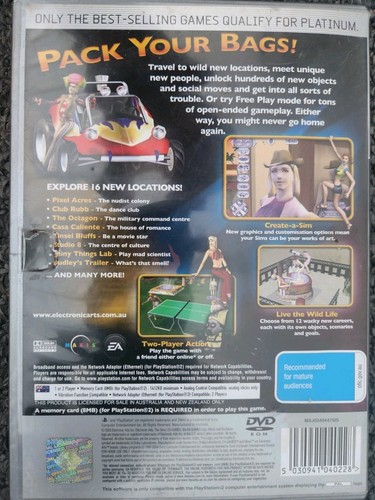 The Sims Bustin Out PlayStation 2 Manual CIB, PAL, Disc in VGC, NO Scratches !! - Picture 5 of 5