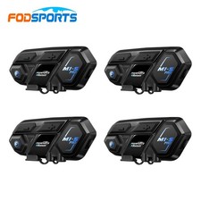 4x Motorcycle Bluetooth Headset Helmet Interc...