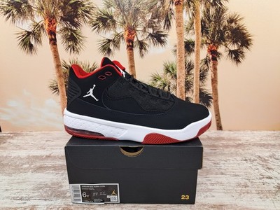 Air Jordan Max Aura 2 GS Black Gym Red Sneakers CN8094-016 Size 6Y NEW