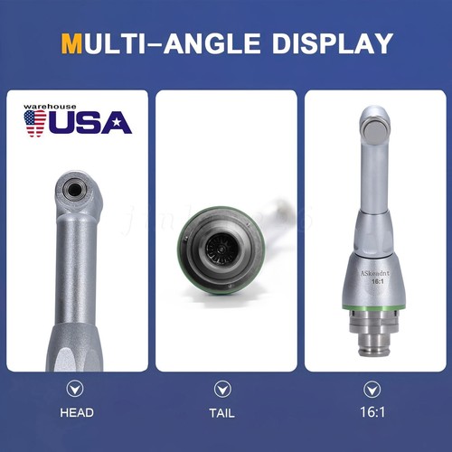 Dental Endo Motor Handpiece Push Endodontic 1:1 16:1 Reduction Contra Angle Head - Afbeelding 19 van 20