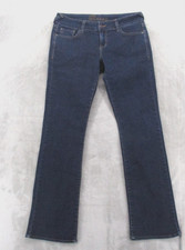DELiA s Reese Jeans Juniors 9/10R Blue Dark Wash Low Rise Straight Stretch Denim