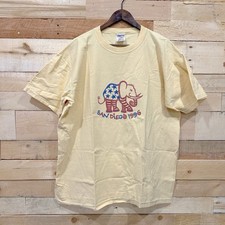 Vintage 1996 San Diego Elephant Shirt XL Butter Yellow Single Stitch Made in USA