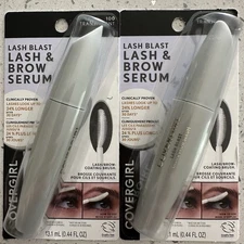 2 CoverGirl Lash Blast Lash & Brow Serum • 100 Transparent NEW