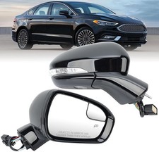 Passenger Side Mirror Assembly Compatible with 2016-2022 Ford Fusion with Heated