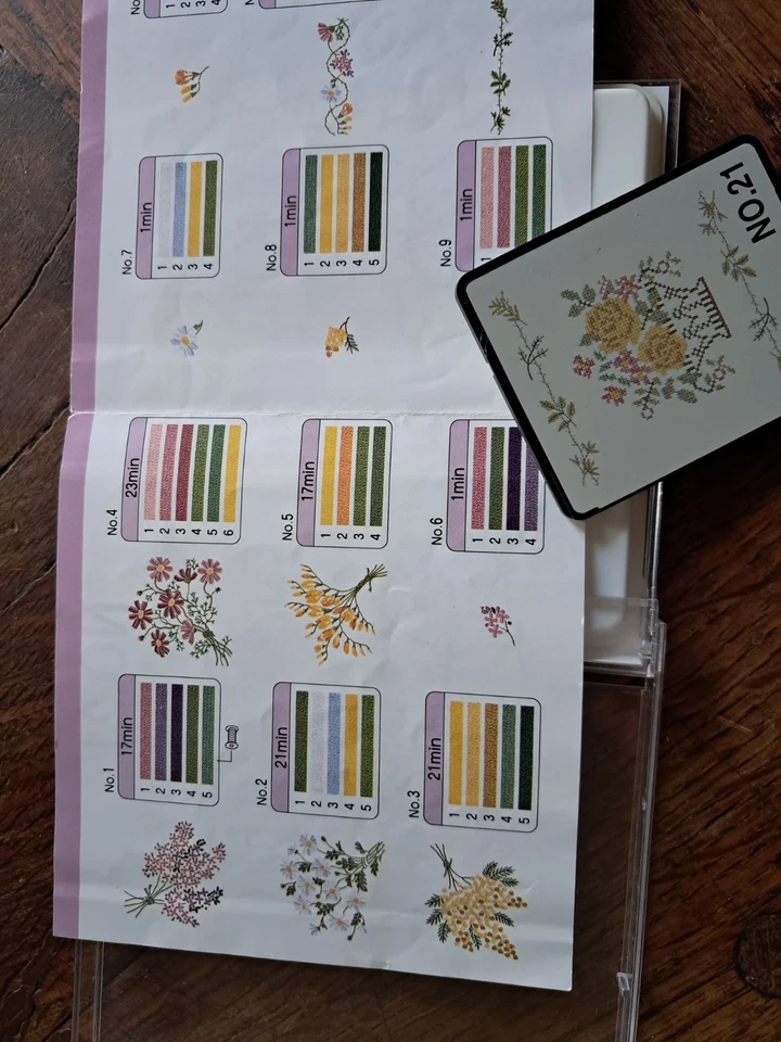 carte de motifs de broderie Bernette, Brother PE-100... - Photo 2/3