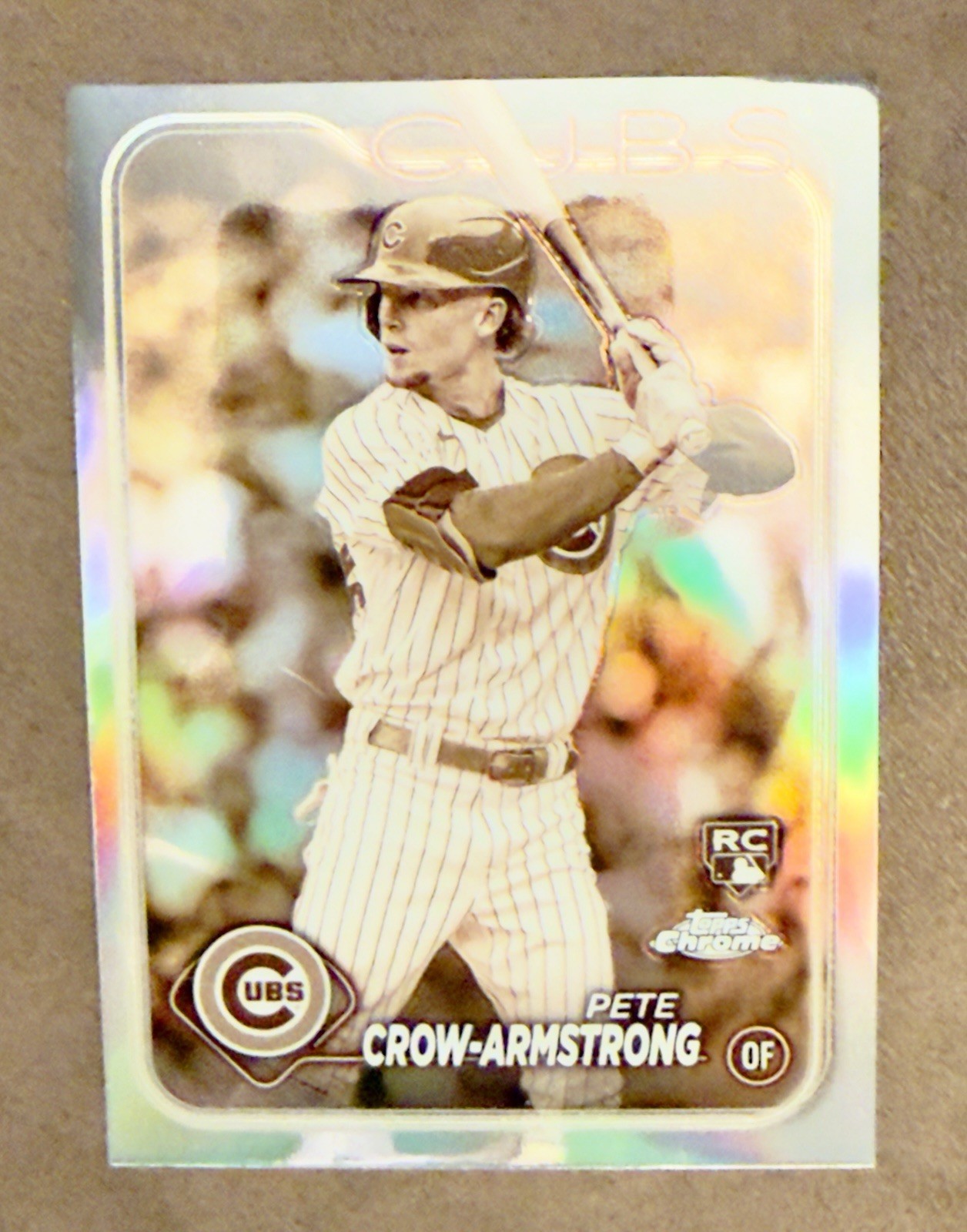 2024 Topps Chrome - Pete Crow-Armstrong #16 Sepia Refractor (RC)