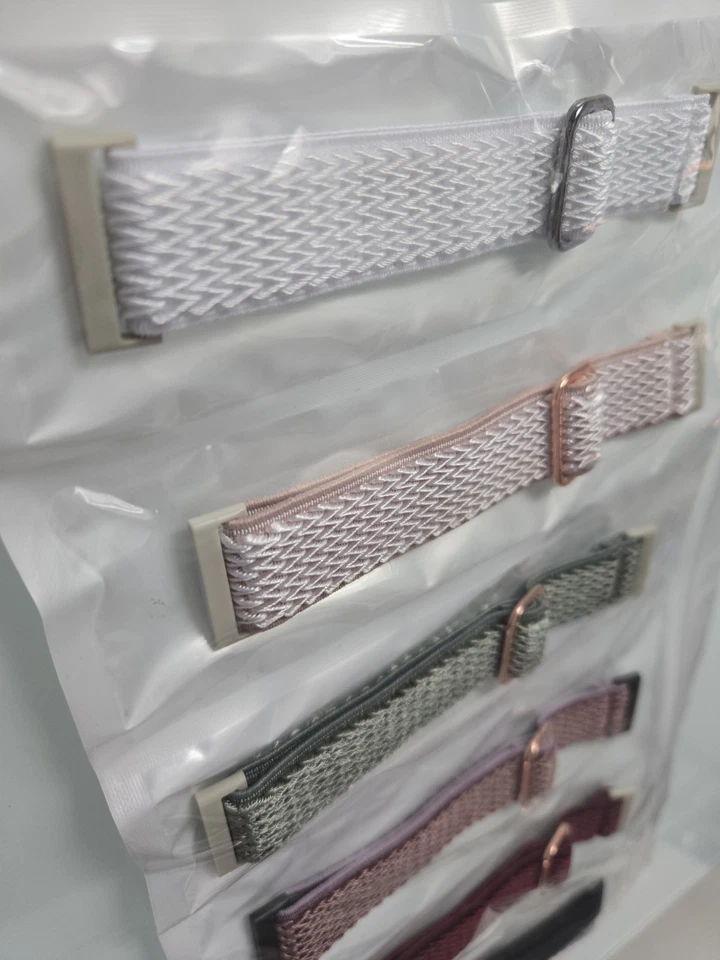 Paquete de 5 bandas de repuesto Ouwegaga Fit Bit Versa, lavables multicolores, nuevas Foto 2 de 4