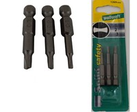 Wolfcraft Safety Sicherheitsbits Bitsatz 3 Tlg. Solid Bits Clutch 1-2-3