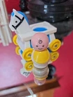 Vintage Fisher Price Little People 2 pc Lot Baby with Yellow Bib & Riding Horse
