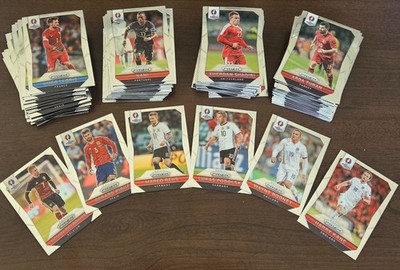 (136) Prizm UEFA Euro 2016 136 cards Base Lot no dups de Bruyne Kane Lewandowski