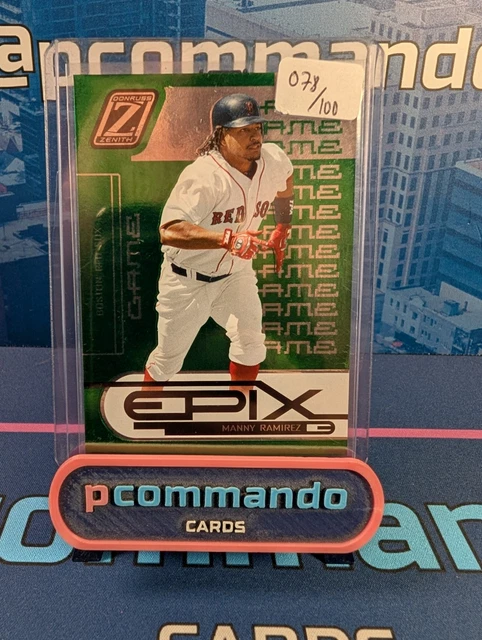 Donruss Zenith 2005 Manny Ramirez Numbered /100 Baseball Card