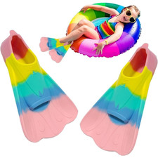Swimming Flippers Fins Silicone Training Fins Scuba Snorkelling Fins Kid Gift AU