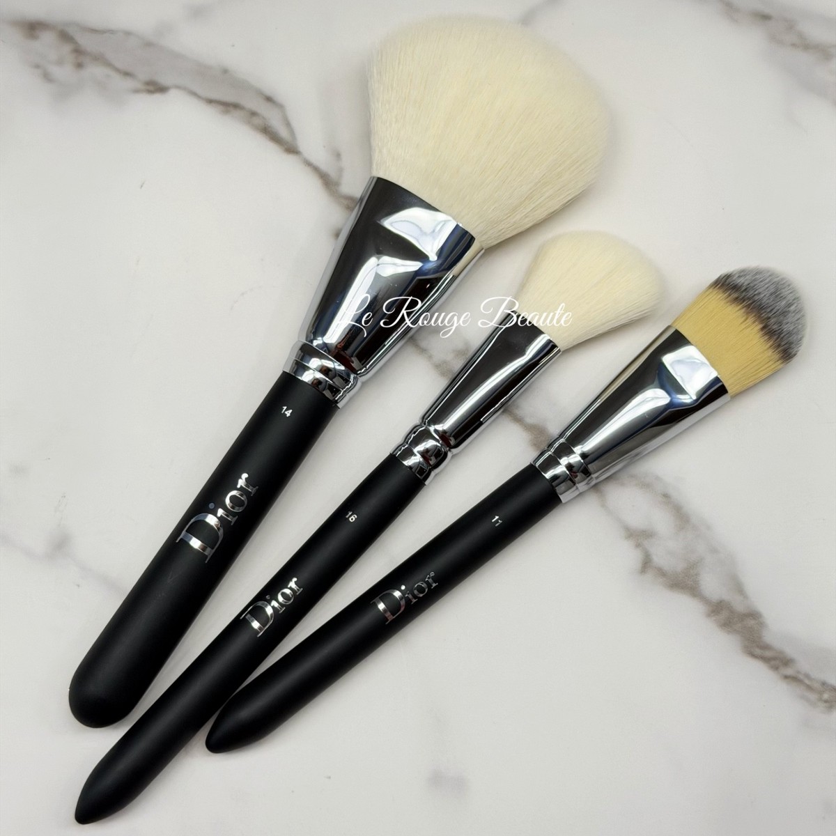DIOR Face Brush Set - Tester - Foundation #11 Powder #14 Blush #16