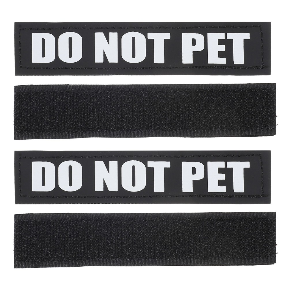 Toppe per Cani Riflettenti in PU Nero Riutilizzabili Accessori Imbracatura per Animali Domestici foto 2