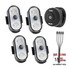 Wireless LED Lights for CarPCS- Button and Remote Control Interior Ambient 4