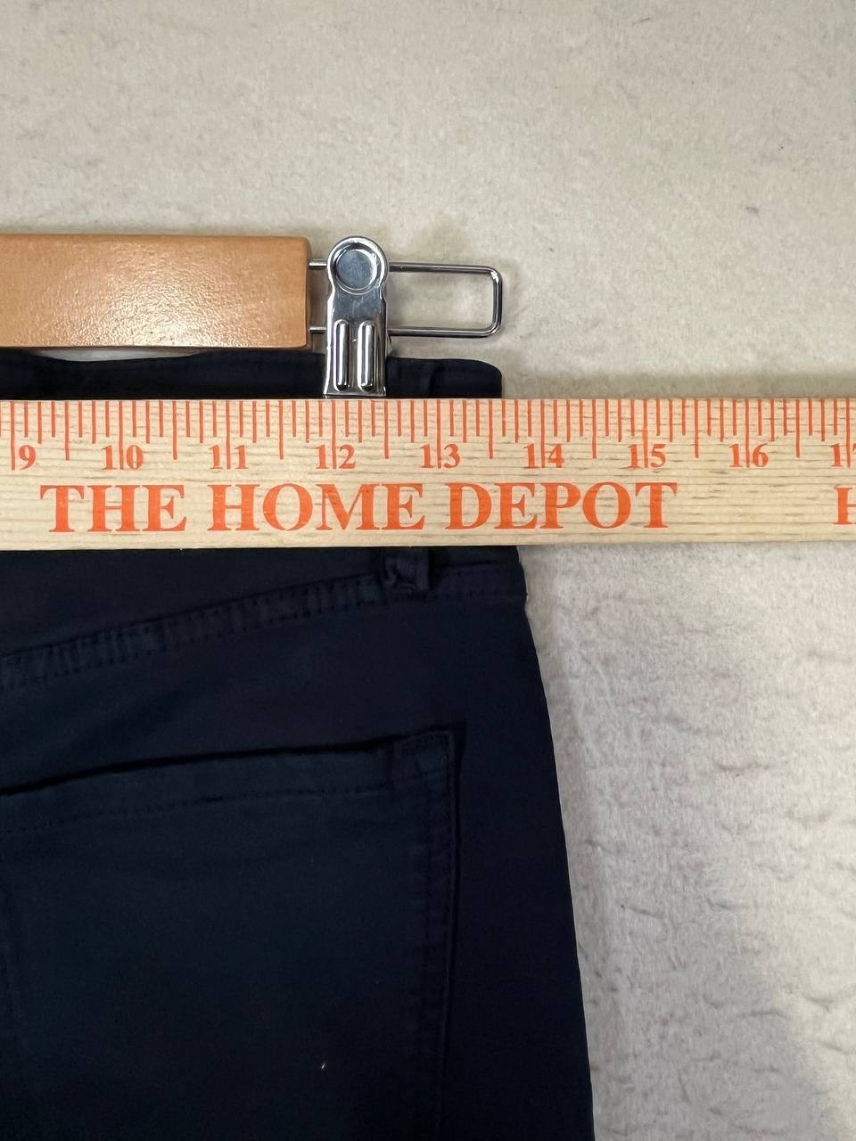 Massimo Dutti Skinny Fit Pants Size 2 Blue Stretch Pockets image 3