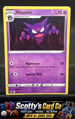 Haunter SWSH01: Sword & Shield Base Set Uncommon, Reverse Holo #084/202