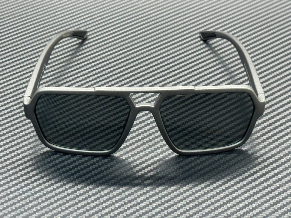 G2U with tags PRADA LINEA ROSSA PS A06S 16X7W1 Grey Metal Silver Mirror Mens 59 - Image 2 of 4