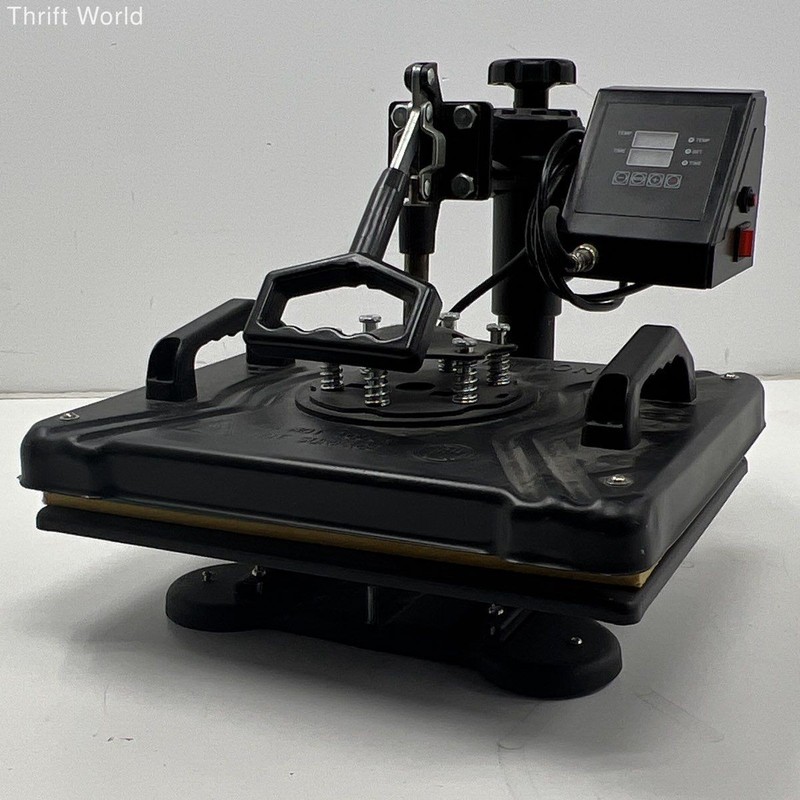 Digital Swing Away Heat Press Machine 900W 12x15 Transfer Turns On Buttons Work