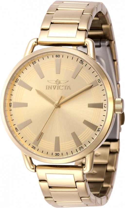 Reloj para mujer Invicta Wildflower cuarzo esfera dorada 46332
