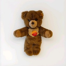 Vintage Steiff Cosy Brown Mohair Teddy Bear w/ Ear Chest Tags MPN 018657 1990s