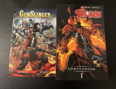Gunslinger Spawn Vol 1 + Spawn Compendium 1 TPB Lot