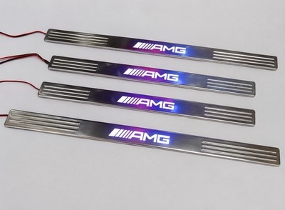 Mercedes-Benz S-Class W221 LED Door Sill Trills AMG Brabus Style (2008-2013)