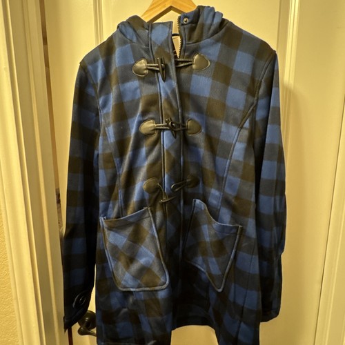 Big Chill Women's Blue Zip Hooded Long Sleeve Pocketed Peacoat Size XL NWT - Picture 6 of 7